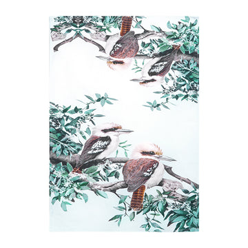 Kookaburra Tea Towel – Australian Native Bird Cotton Kitchen Towel