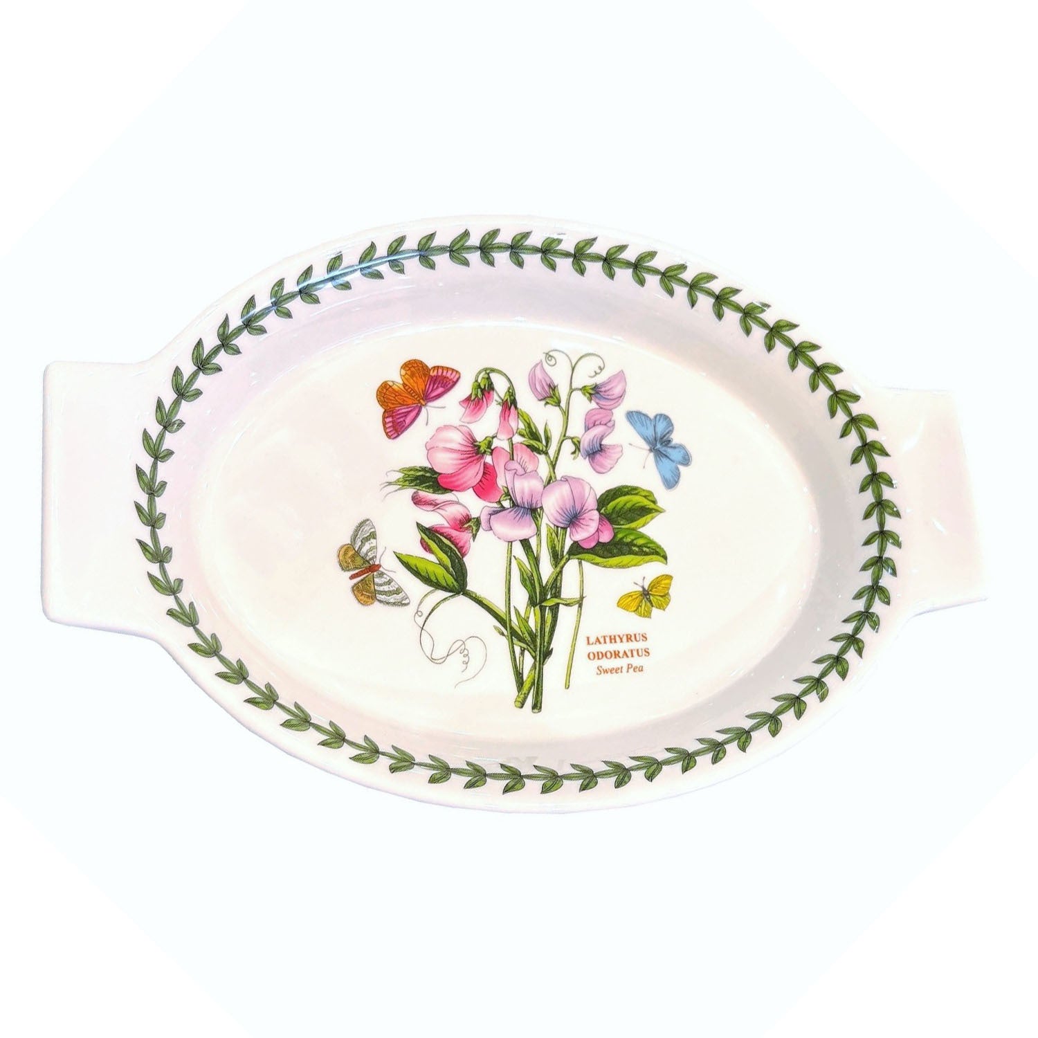 Portmeirion Botanic Garden - 25.7cm Oval Gratin Dish Sweet Pea