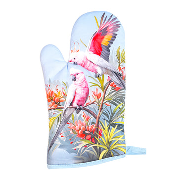 Galah Cockatoo Oven Mitt – Australian Bird Cotton Kitchen Glove