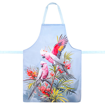 Major Mitchell's Cockatoo Apron – Australian Native Parrot Cotton Kitchen Apron