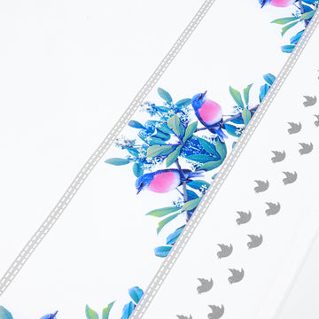 Rose Robin Tea Towel – Australian Native Bird Border Cotton Kitchen Towel