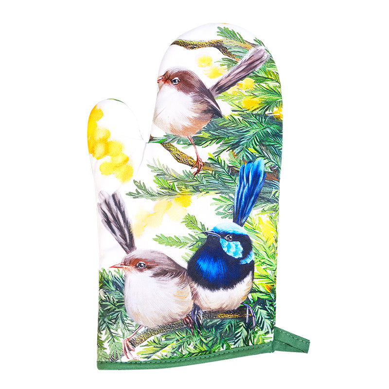 Superb Fairy-wren Oven Mitt – Australian Native Bird Kitchen Glove