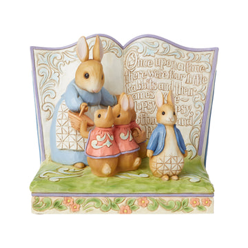 Beatrix Potter by Jim Shore - 11.5cm/4.5" Storybook Once Upon a Time There Were Four Little Rabbits