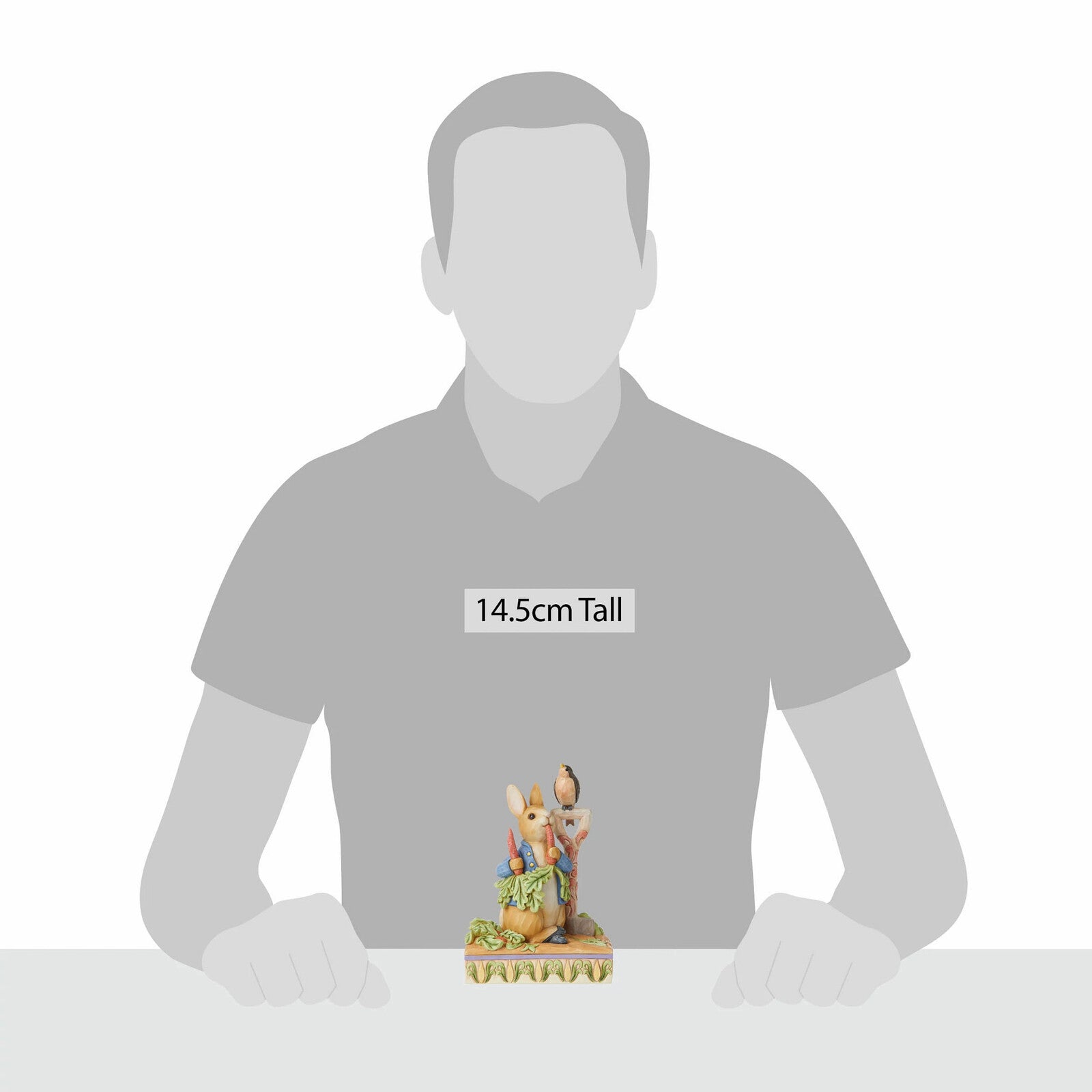 Beatrix Potter by Jim Shore - 14.5cm/5.7" Peter Rabbit Eating Radishes Then he ate some radishes