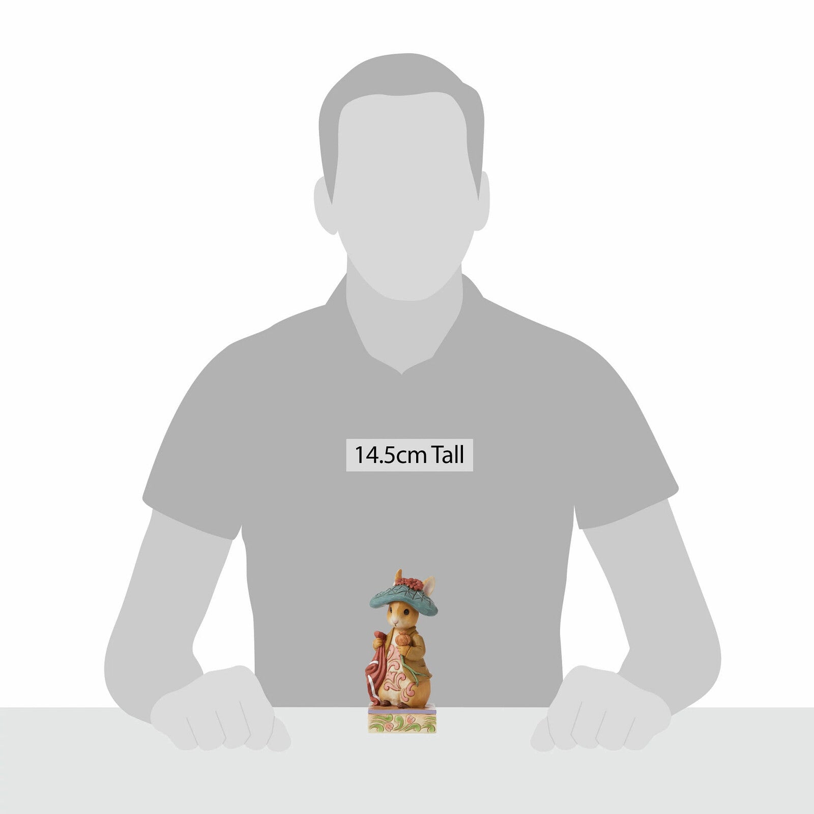 Beatrix Potter by Jim Shore - 14.5cm/5.7" Benjamin Bunny Nibble, Nibble, Crunch