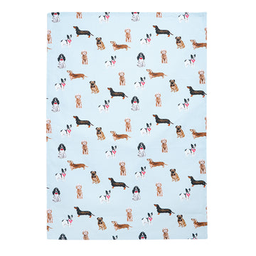 Dogs Tea Towel – Cute Mixed Breed Full-Print Cotton Kitchen Towel