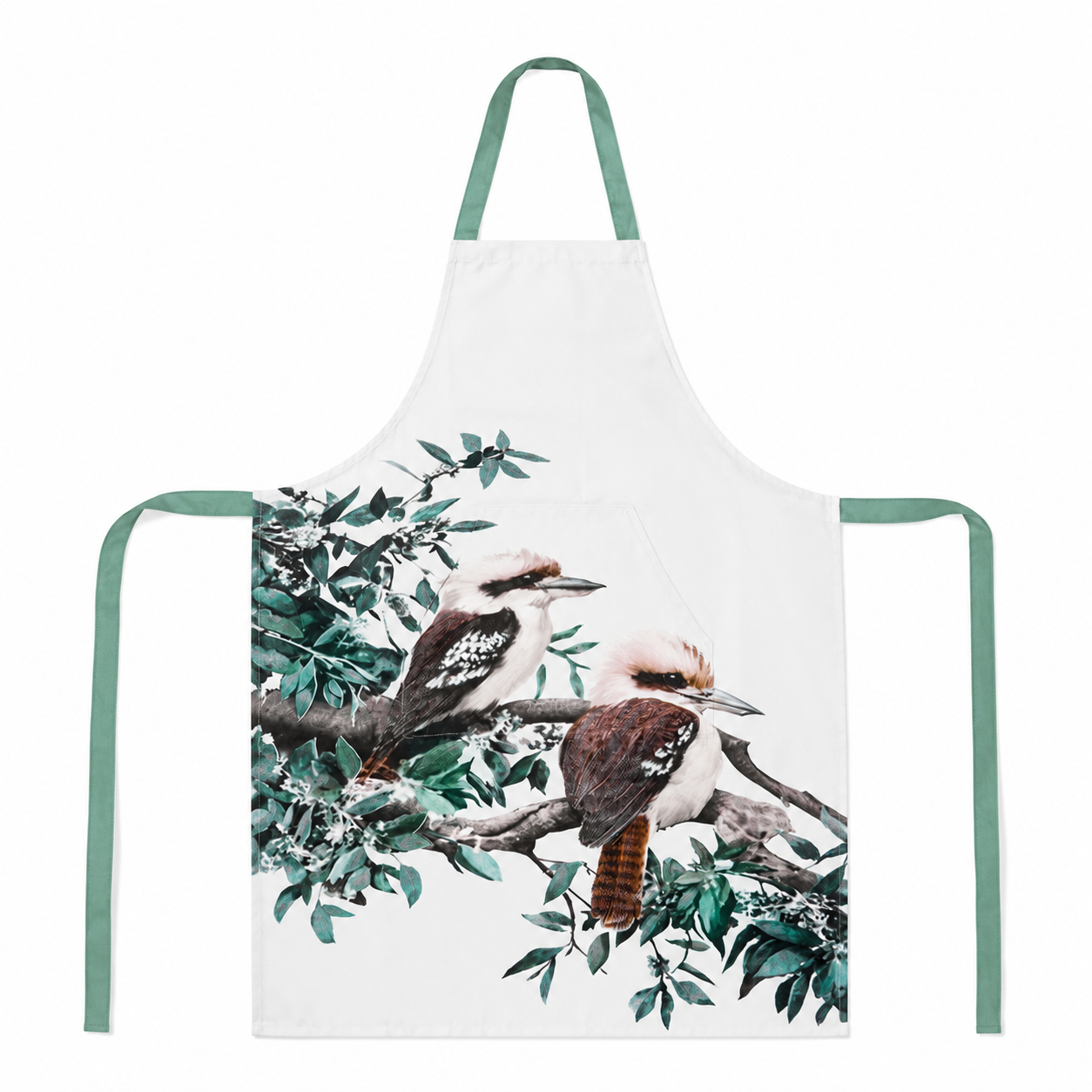 Australian Kookaburra Cotton Apron | Native Bird Kitchen Apron | Peppercorn Gifts