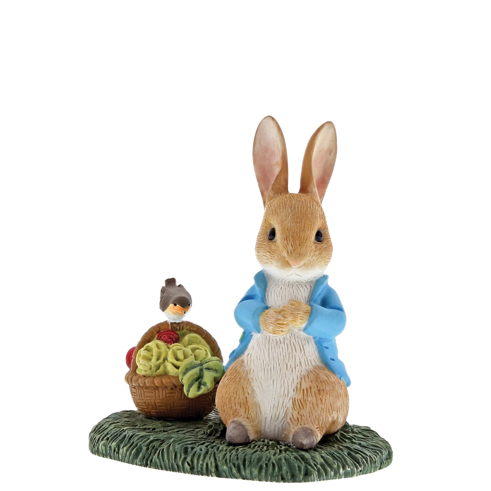 Beatrix Potter - 6cm Peter Rabbit With Basket Miniature Figurines