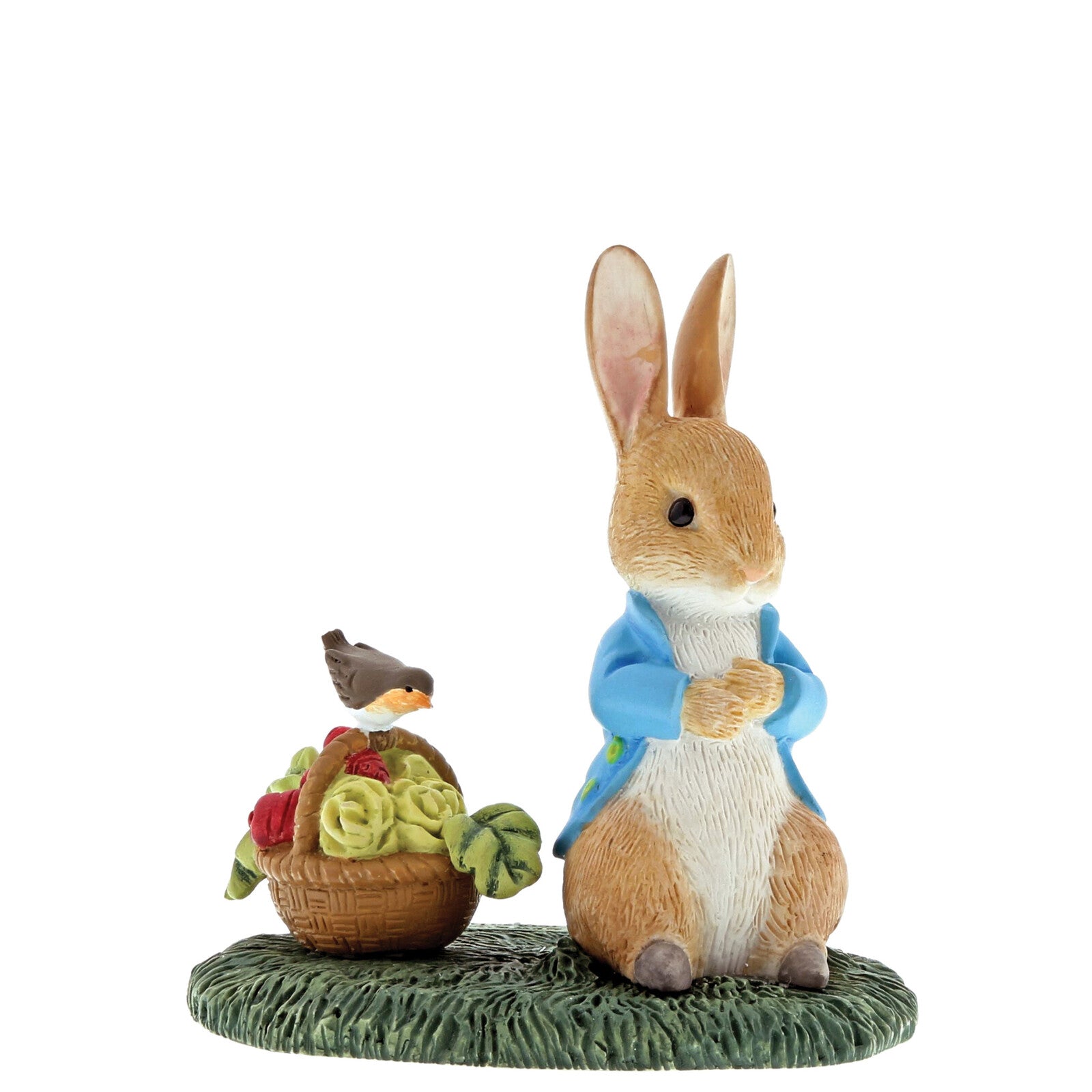 Beatrix Potter - 6cm Peter Rabbit With Basket Miniature Figurines