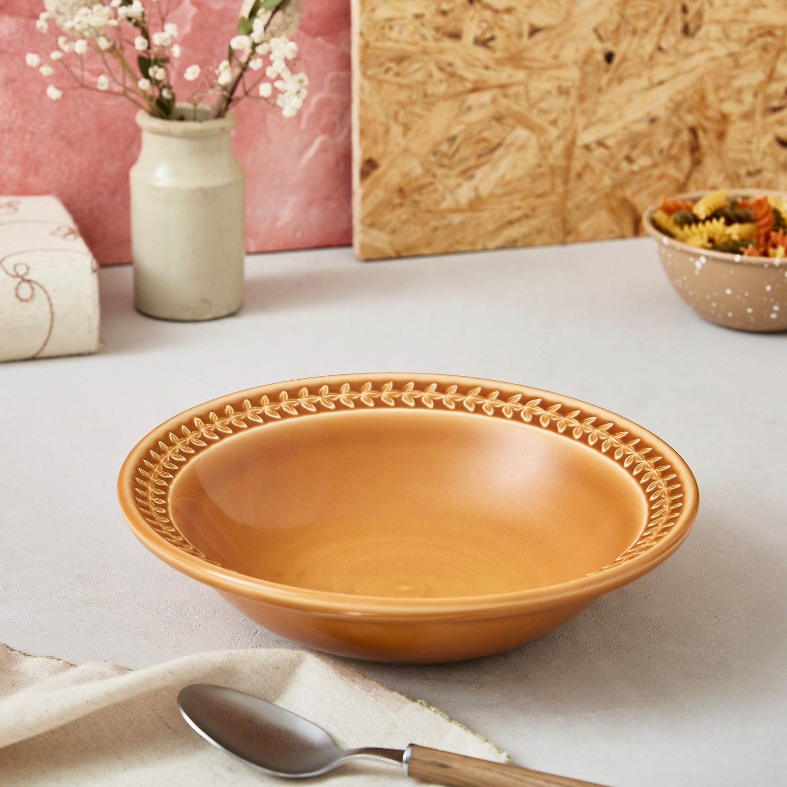 Portmeirion Botanic Garden Harmony - 23cm Pasta Bowl (S/4) Amber