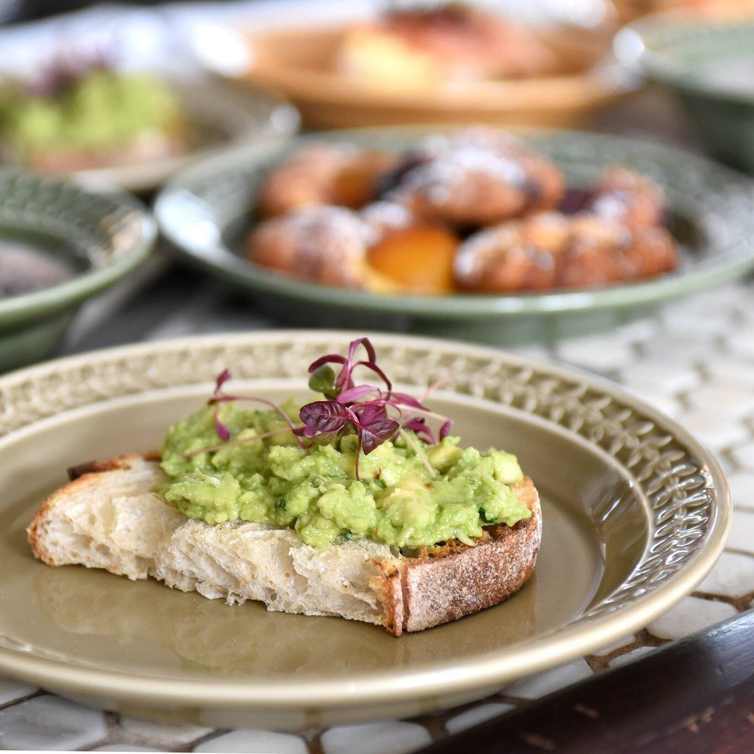 Portmeirion Botanic Garden Harmony - 21.5cm Entrée Plate (S/4) Moss