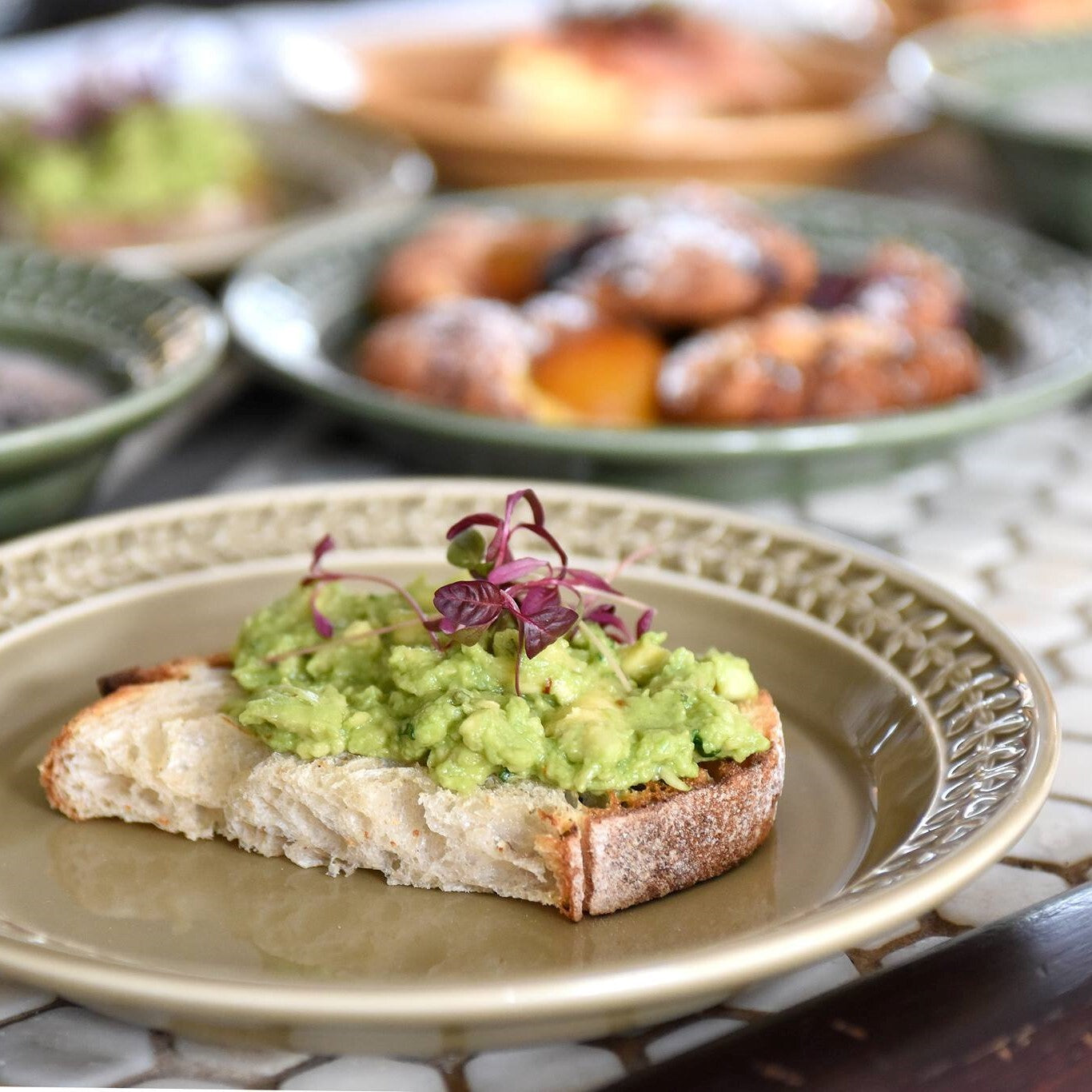 Portmeirion Botanic Garden Harmony - 21.5cm Entrée Plate (S/4) Moss