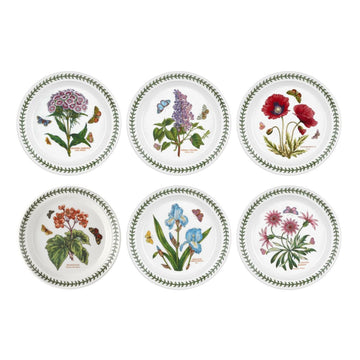 Portmeirion Botanic Garden - 21.5cm Entrée Plate (Boxed S/6) Assorted motifs
