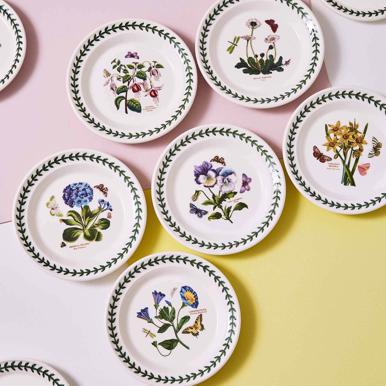 Portmeirion Botanic Garden - 16.5cm Side Plates (S/6) Assorted motifs