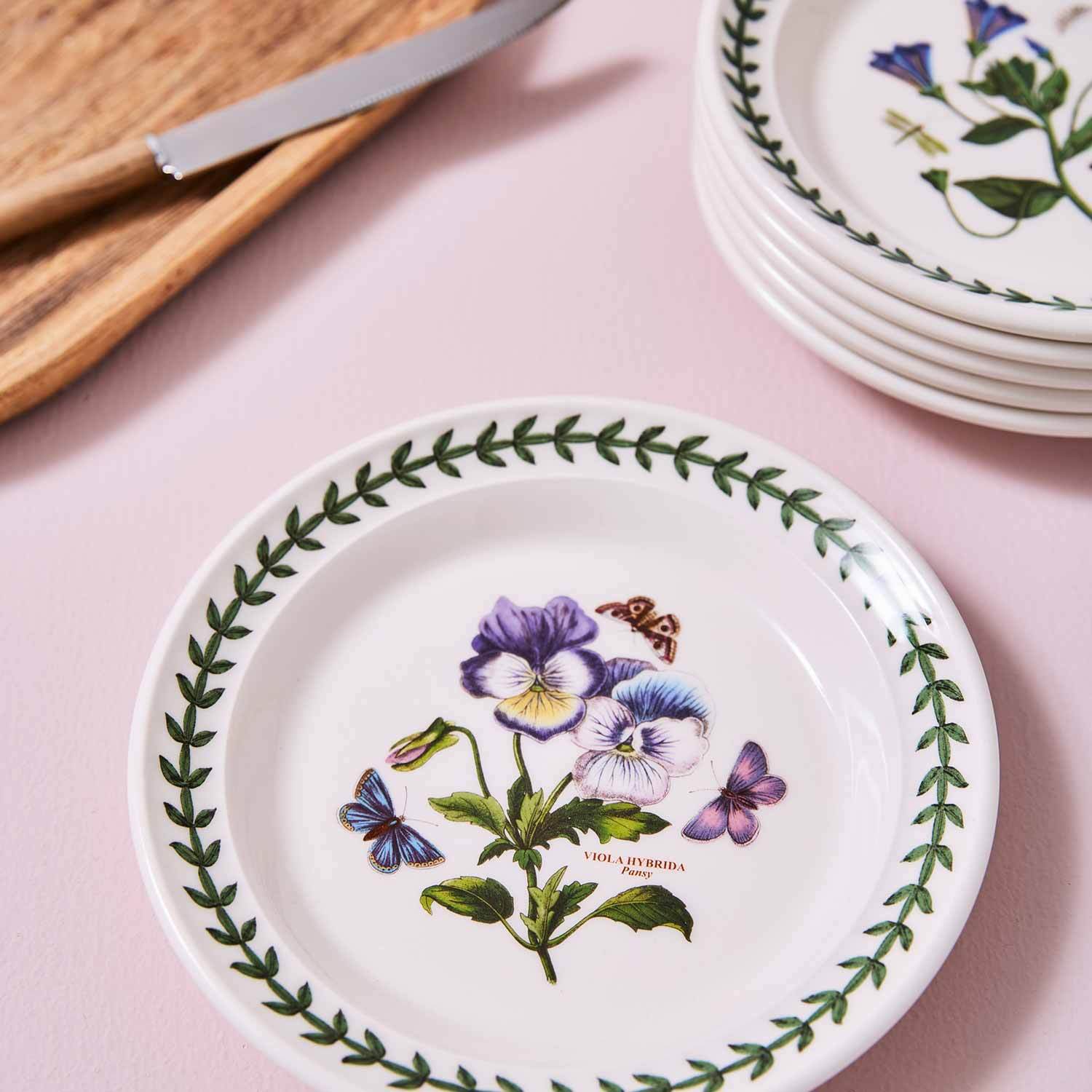 Portmeirion Botanic Garden - 16.5cm Side Plates (S/6) Assorted motifs