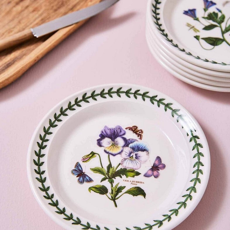 Portmeirion Botanic Garden - 18.5cm Bread & Butter Plate (Boxed S/6) Assorted motifs