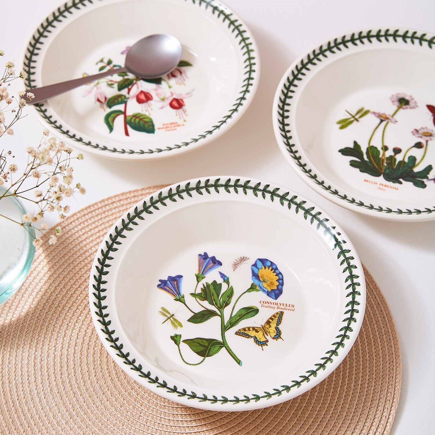 Portmeirion Botanic Garden - 21.25cm Soup Plate (Boxed S/6) Assorted motifs