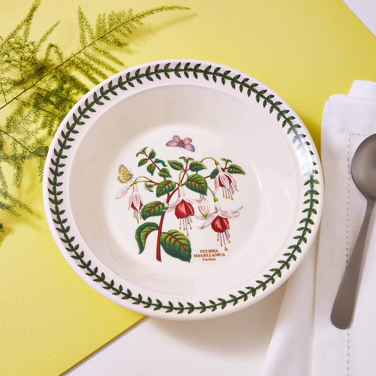 Portmeirion Botanic Garden - 21.25cm Soup Plate (Boxed S/6) Assorted motifs