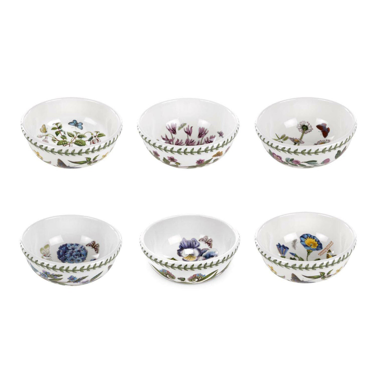 Portmeirion Botanic Garden - 14cm Fruit Salad Bowl (Boxed S/6) Assorted motifs