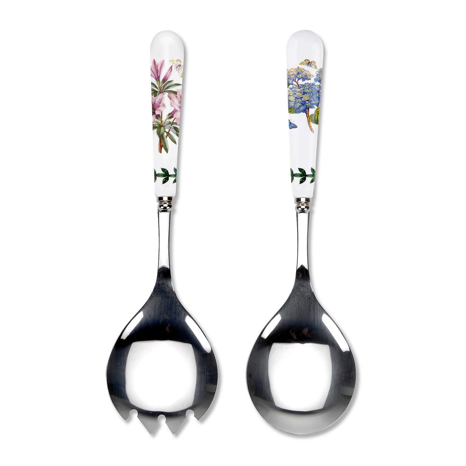 Portmeirion Botanic Garden - 24cm Salad Servers (Boxed S/2) Lily Flowered Azalea, African L