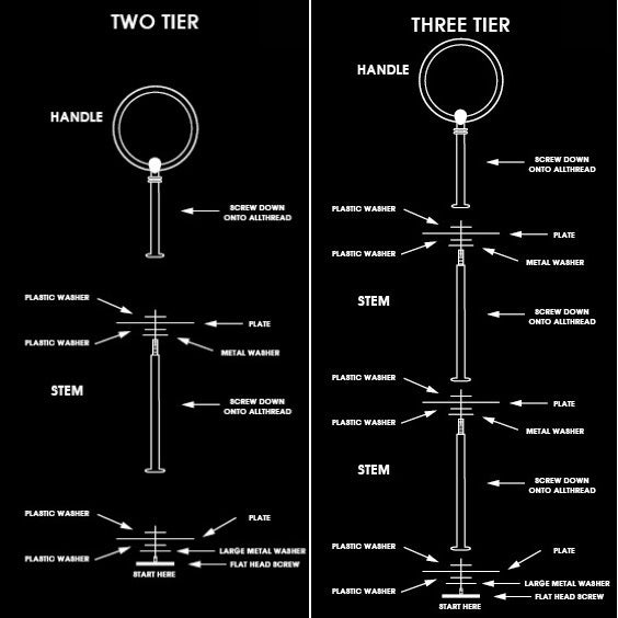Portmeirion Botanic Garden - 26.8cm 2-Tier Cake Stand Foxglove, Garden Lilac