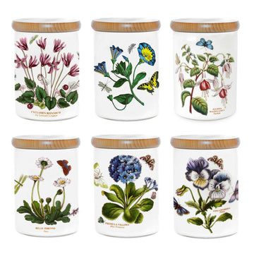 Portmeirion Botanic Garden - 14.5cm Airtight Jar Assorted motifs
