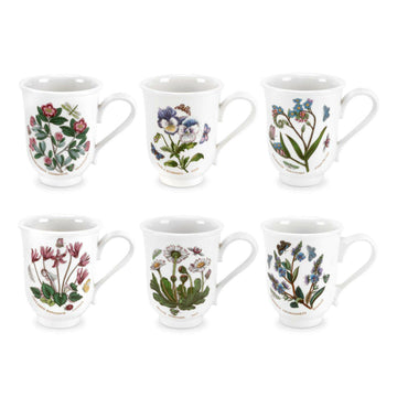 Portmeirion Botanic Garden - 0.28L Bell Beaker Mug (Boxed S/6) Assorted motifs