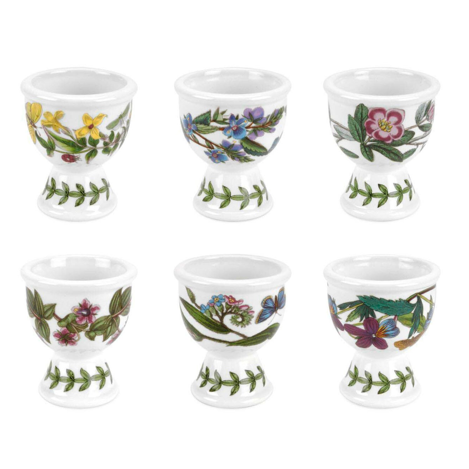 Portmeirion Botanic Garden - 6.75cm Egg Cups (Boxed S/6) Assorted motifs