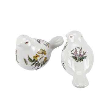 Portmeirion Botanic Garden - 9.5x6.5cm Bird Salt & Pepper (Boxed Pair) Assorted motifs