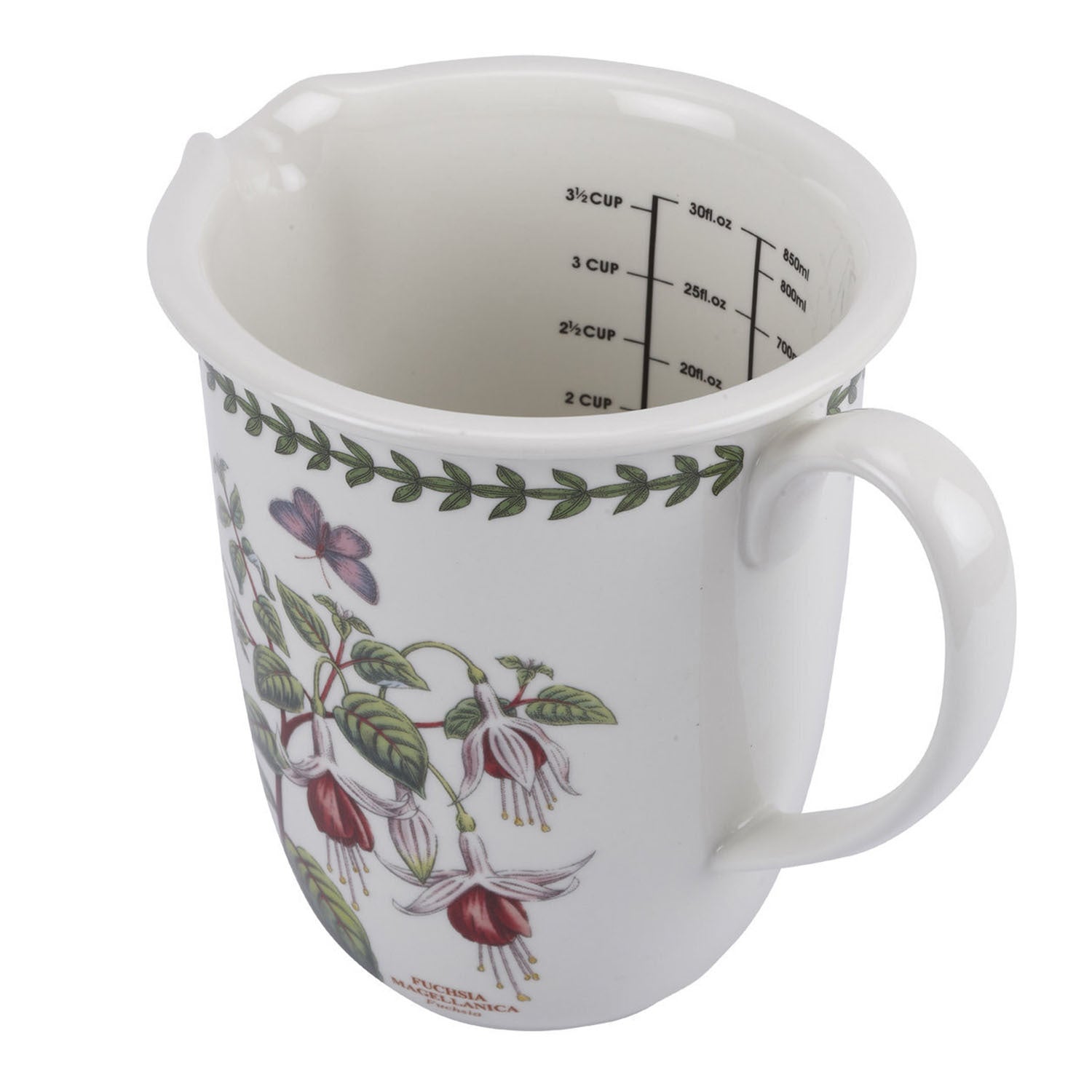 Portmeirion Botanic Garden - 0.85L Measuring Jug Fuchsia
