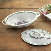 Portmeirion Botanic Garden - 39x24cm Covered Vegetable Dish Oval Assorted motifs