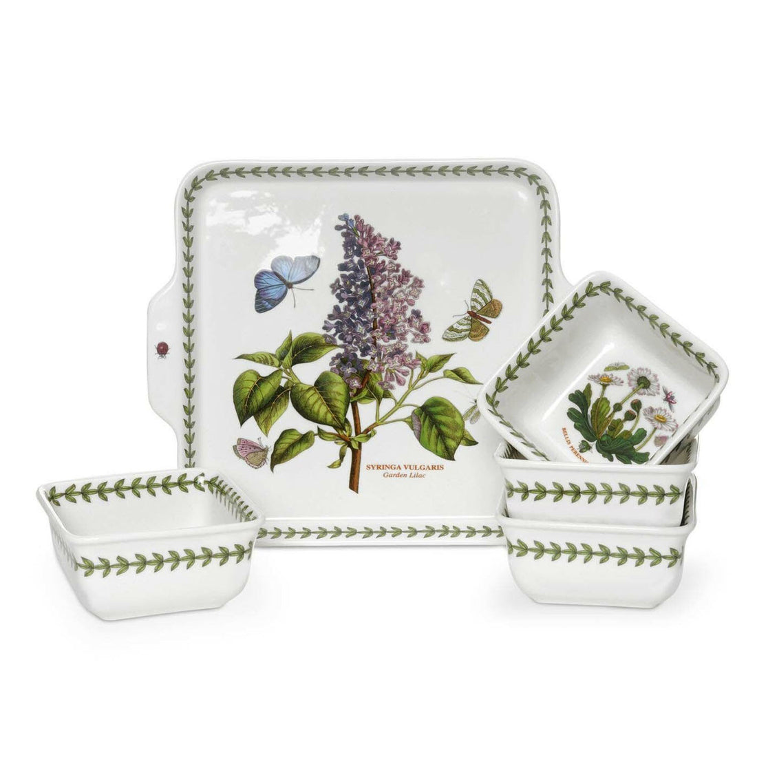 Portmeirion Botanic Garden - 24x20.5cm Accent Bowl (Boxed S/5) Assorted motifs