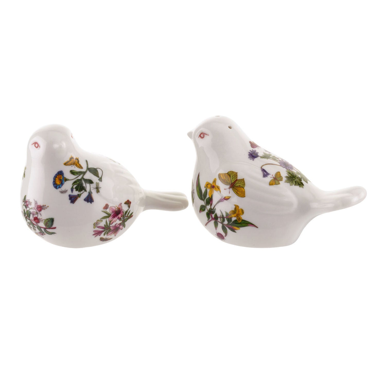 Portmeirion Botanic Garden - 9.5x6.5cm Bird Salt & Pepper (Boxed Pair) Assorted motifs