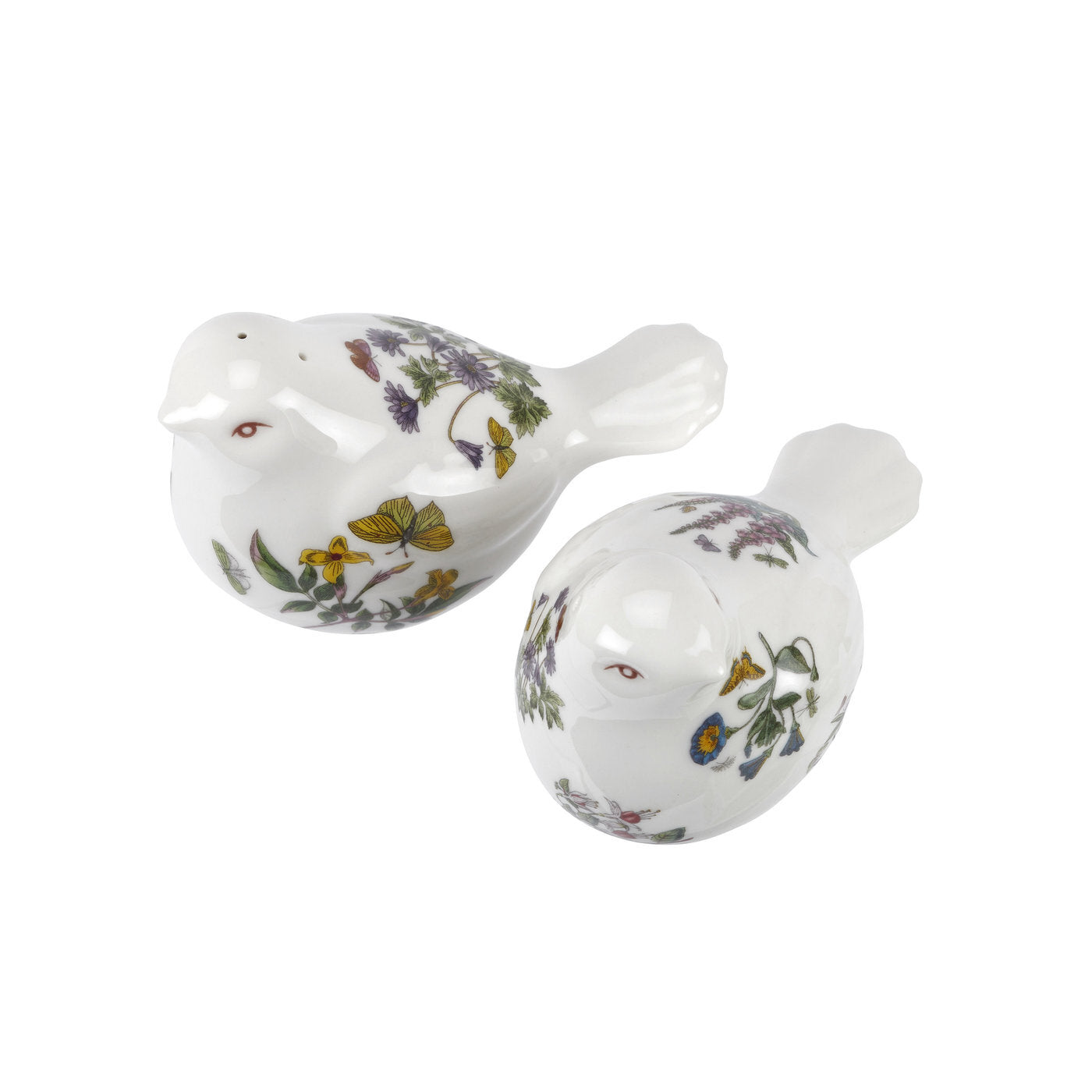 Portmeirion Botanic Garden - 9.5x6.5cm Bird Salt & Pepper (Boxed Pair) Assorted motifs