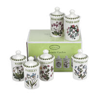 Portmeirion Botanic Garden - 11.5cm Herb & Spice Jar (Boxed S/6) Assorted motifs