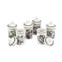 Portmeirion Botanic Garden - 11.5cm Herb & Spice Jar (Boxed S/6) Assorted motifs