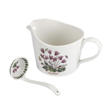 Portmeirion Botanic Garden - 0.6L Sauce Jug & 14cm Mini Ladle Cyclamen