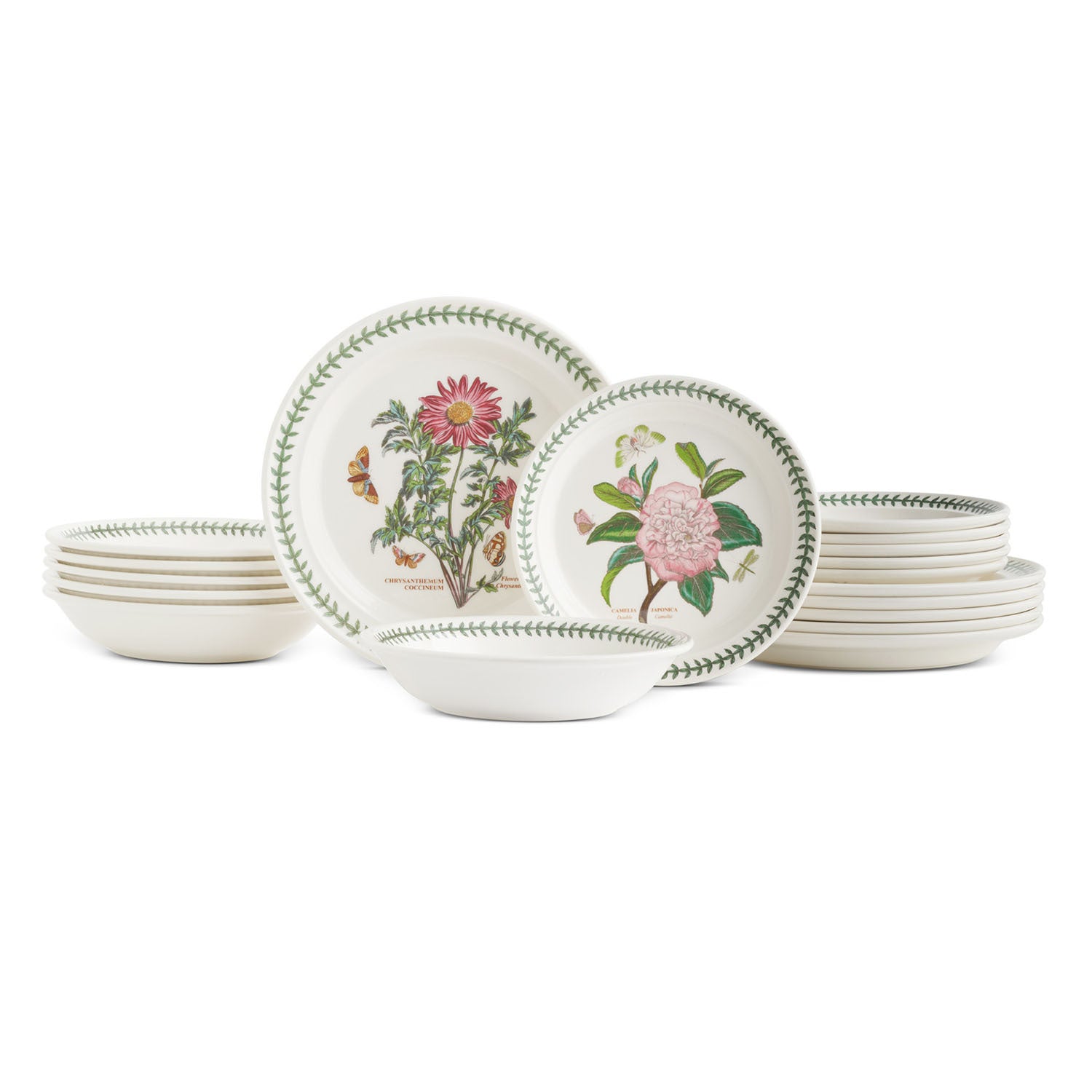 Portmeirion Botanic Garden - 18pc Dinner Set (50th Anniversary, LE) Assorted motifs