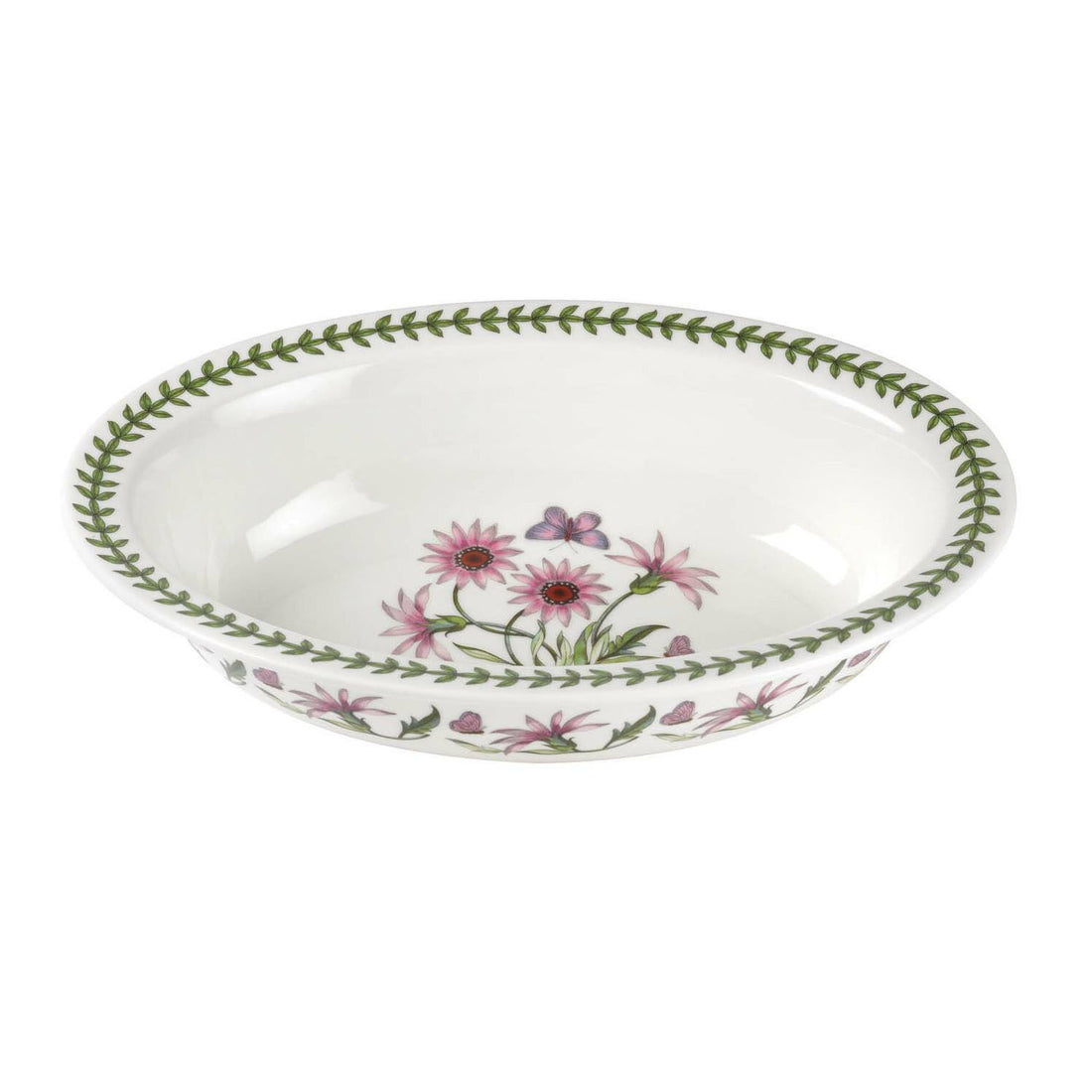 Portmeirion Botanic Garden - 35.5x24.25cm Oval Pie Dish Treasure Flower