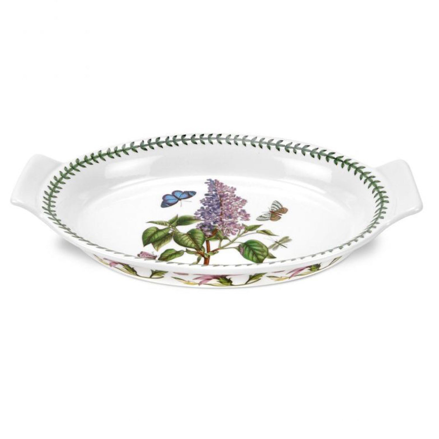 Portmeirion Botanic Garden - 32cm Oval Gratin Dish Garden Lilac