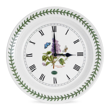 Portmeirion Botanic Garden - 27cm Wall Clock Garden Lilac