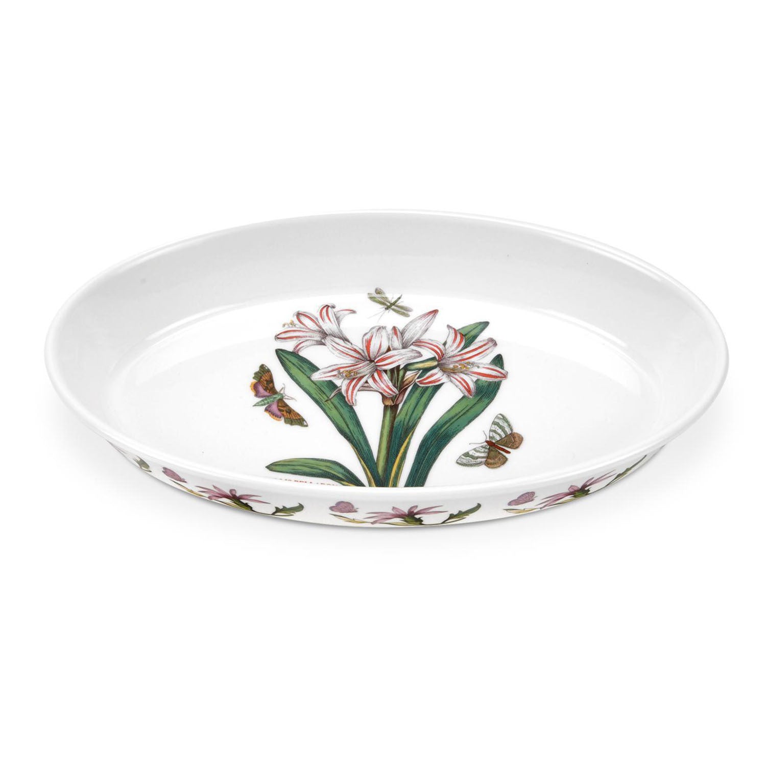 Portmeirion Botanic Garden - 28.5cm Oval Baking Dish Belladonna Lilly