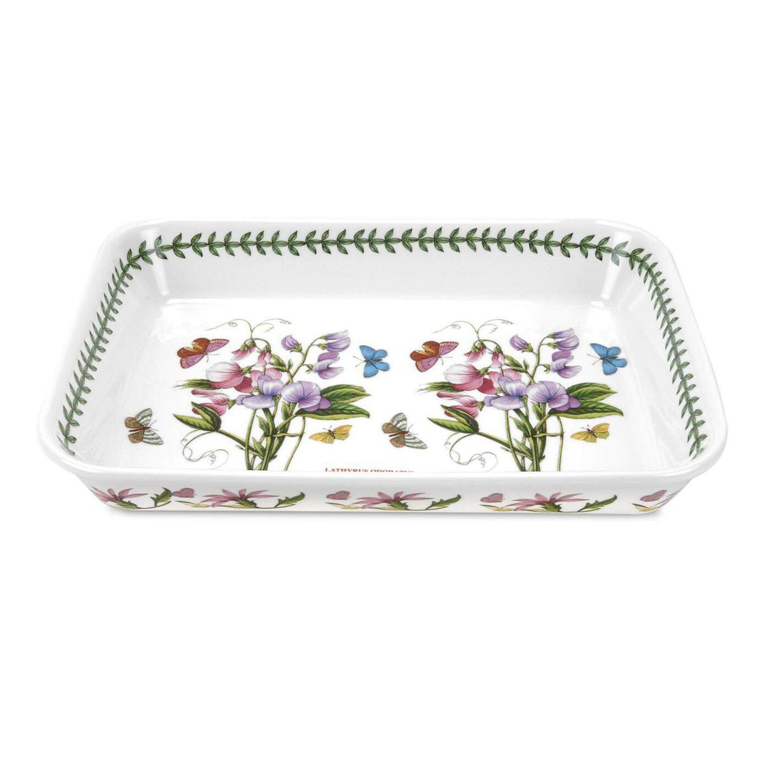 Portmeirion Botanic Garden - 36.5x26.5cm Lasagne Dish Sweet Pea