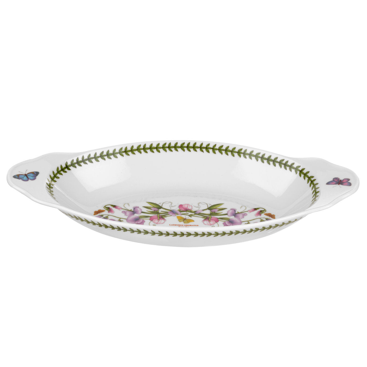 Portmeirion Botanic Garden - 40x18.5cm/15.7x7" Oval Baking Dish with Handles (E) Sweet Pea