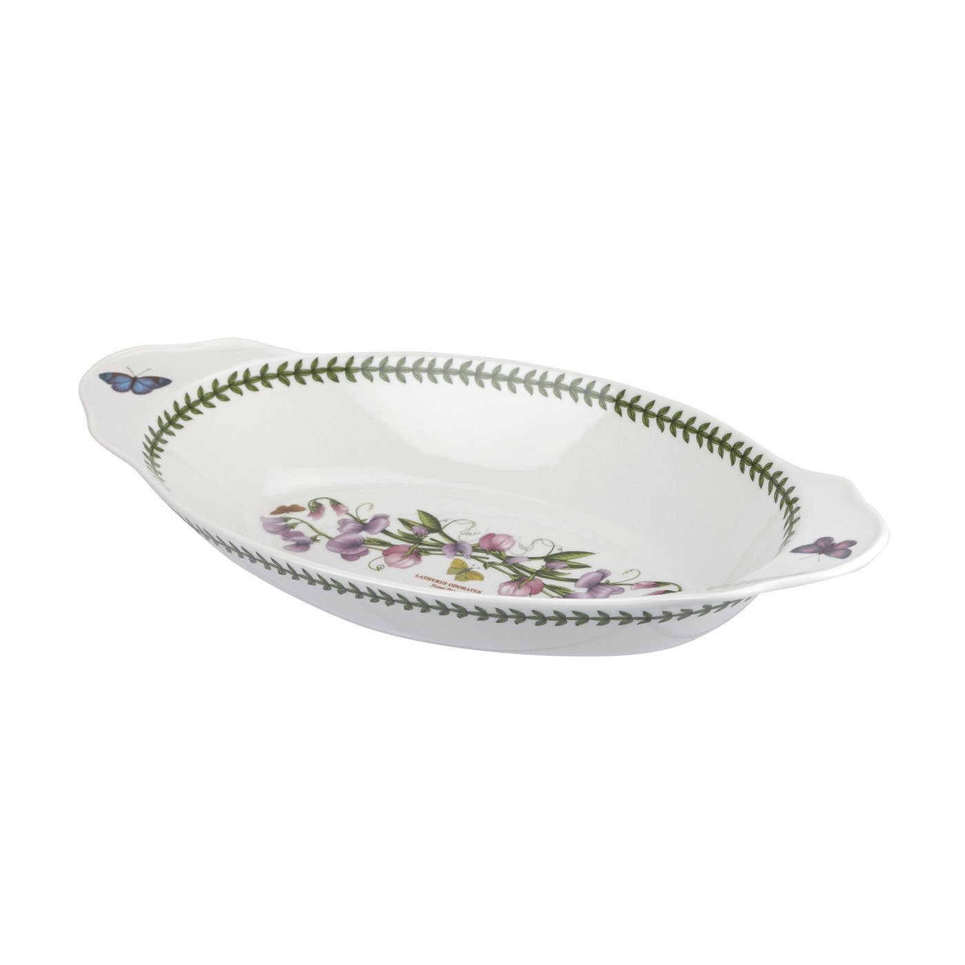 Portmeirion Botanic Garden - 40x18.5cm/15.7x7" Oval Baking Dish with Handles (E) Sweet Pea