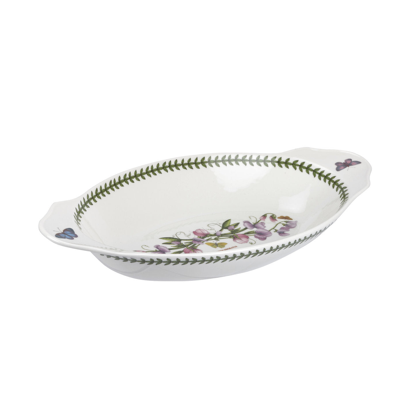 Portmeirion Botanic Garden - 40x18.5cm/15.7x7" Oval Baking Dish with Handles (E) Sweet Pea