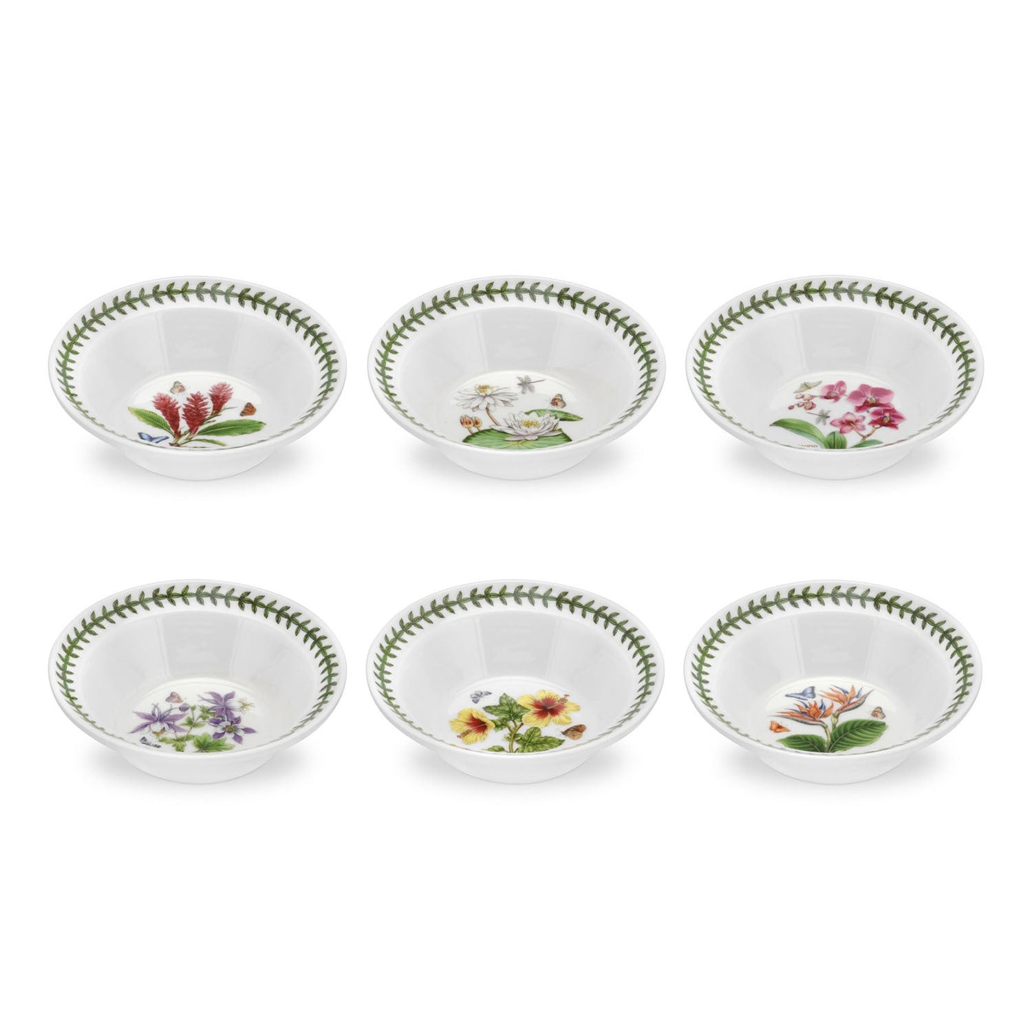 Portmeirion Exotic Botanic Garden - 16.25cm Oatmeal Bowl (S/6) Assorted motifs
