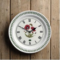 Portmeirion Botanic Garden - 27cm Wall Clock Poppy