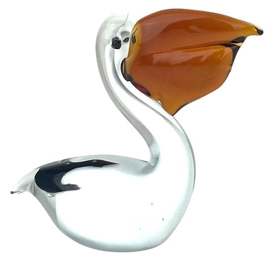 Russell Collection Coloured Glass Ornament - Miniature Mr Proud 11.7x5.1x11.5cm