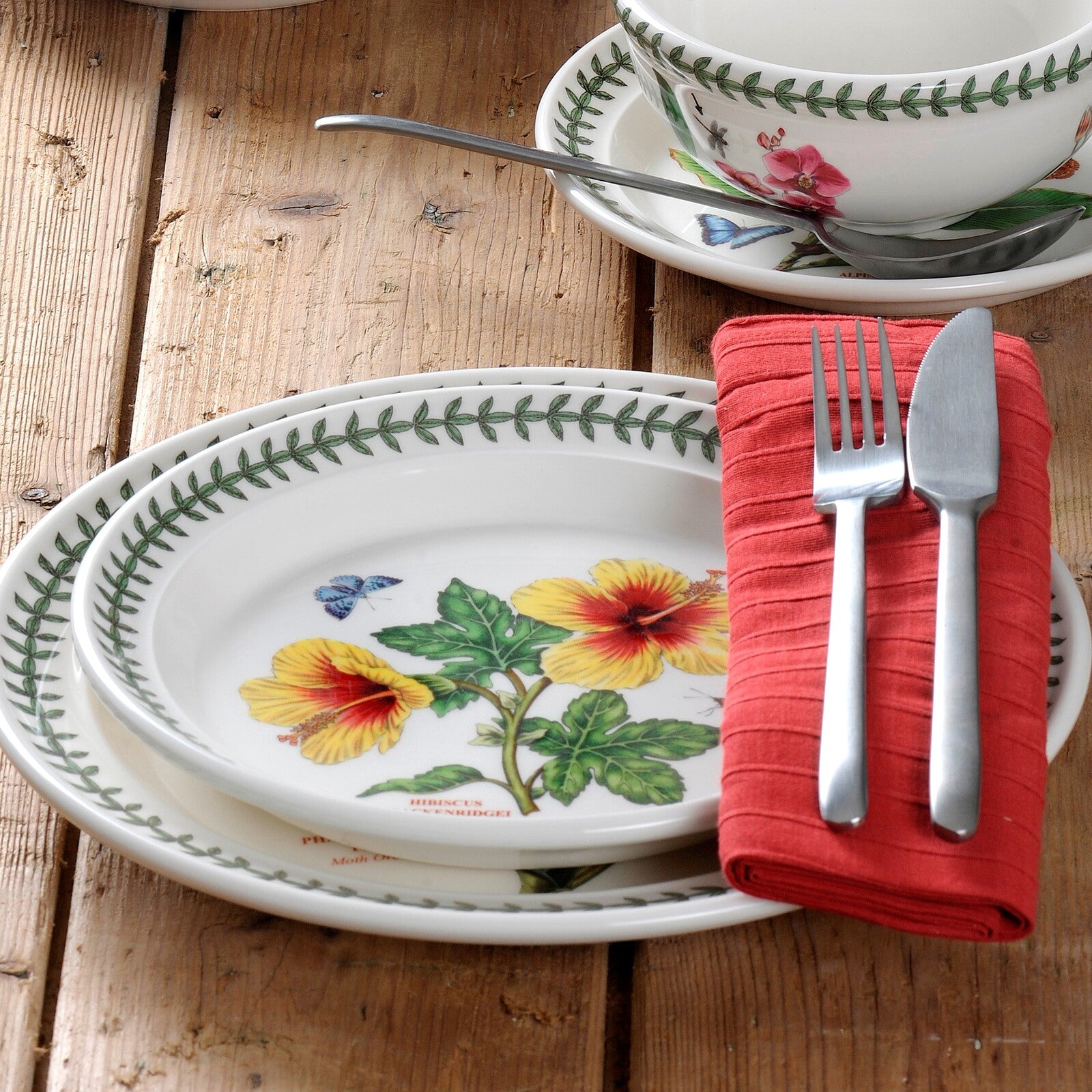 Portmeirion Exotic Botanic Garden - 21.5cm Entrée Plate (S/6) Assorted motifs